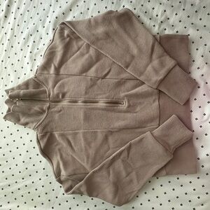Women's V-Neck Sweater in Taupe